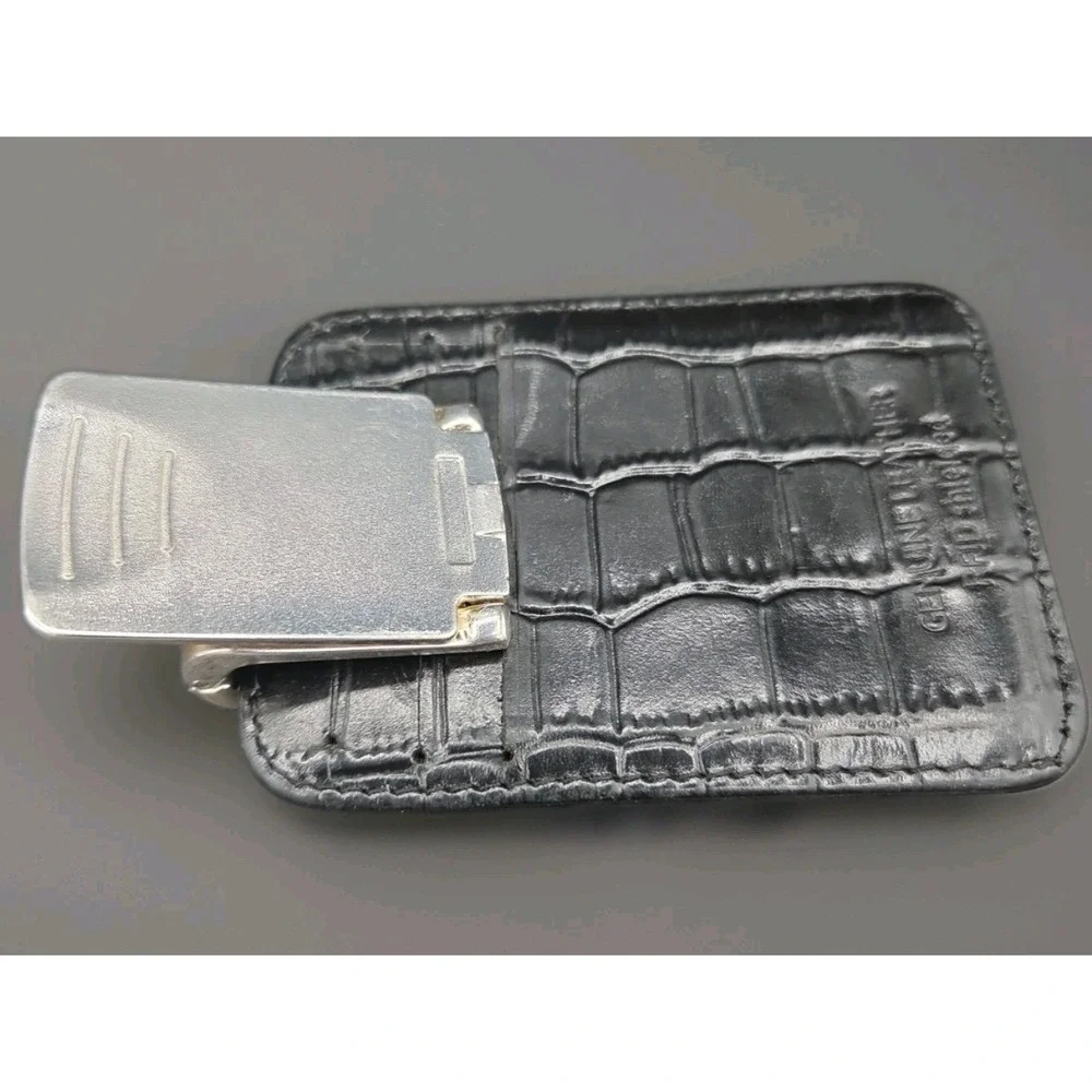 Zurich Silver MoneyClamp and Leather Wallet with RFID blocking technology